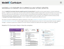 Tablet Screenshot of modelli-di-curriculum.com